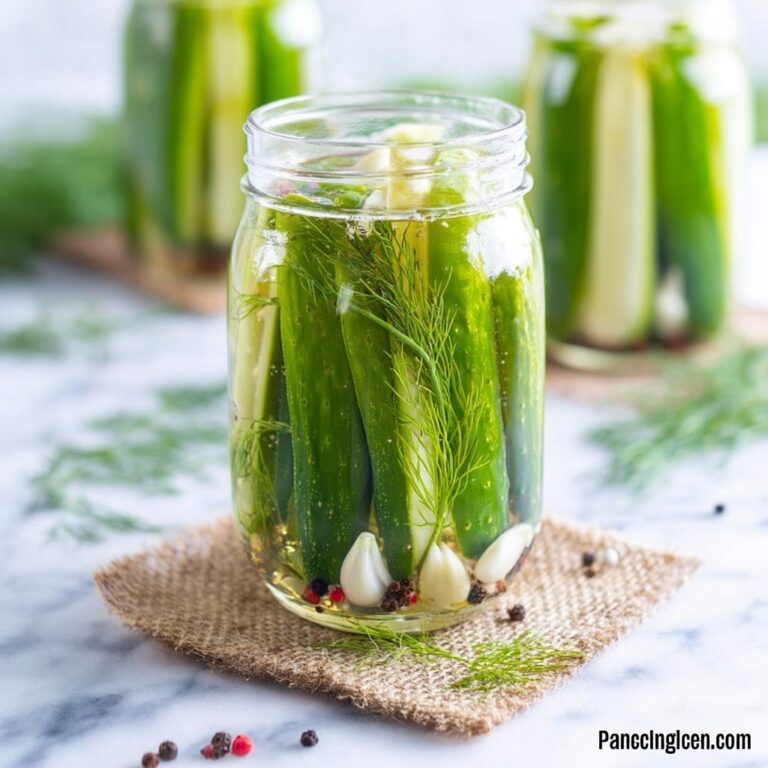 Overnight Refrigerator Dill Pickles Recipe