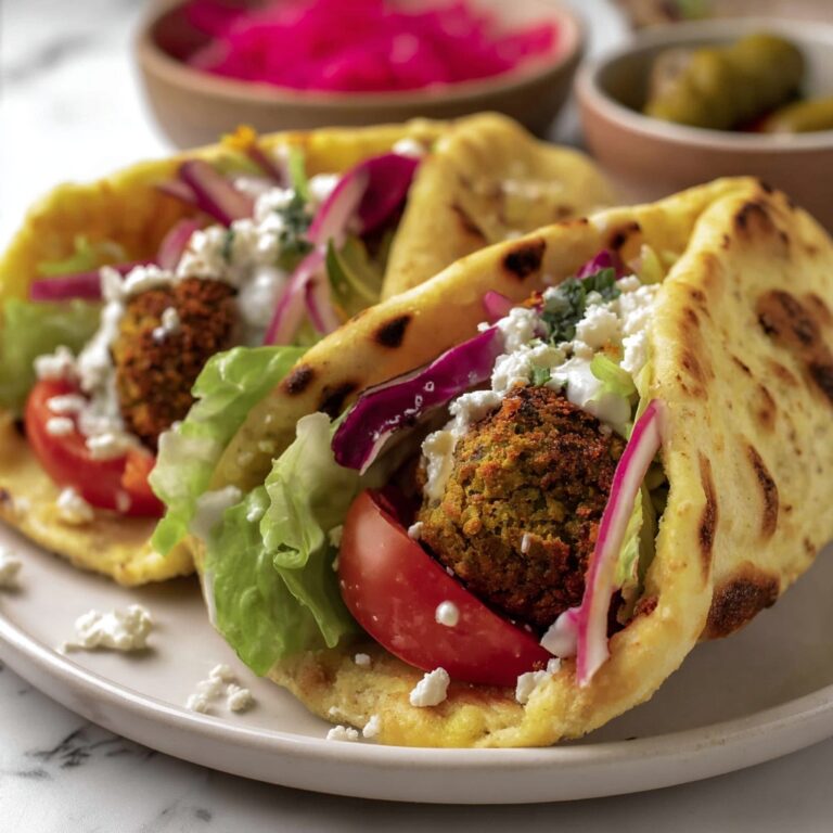 Homemade Falafel Wraps with Tzatziki and Fresh Veggies Recipe