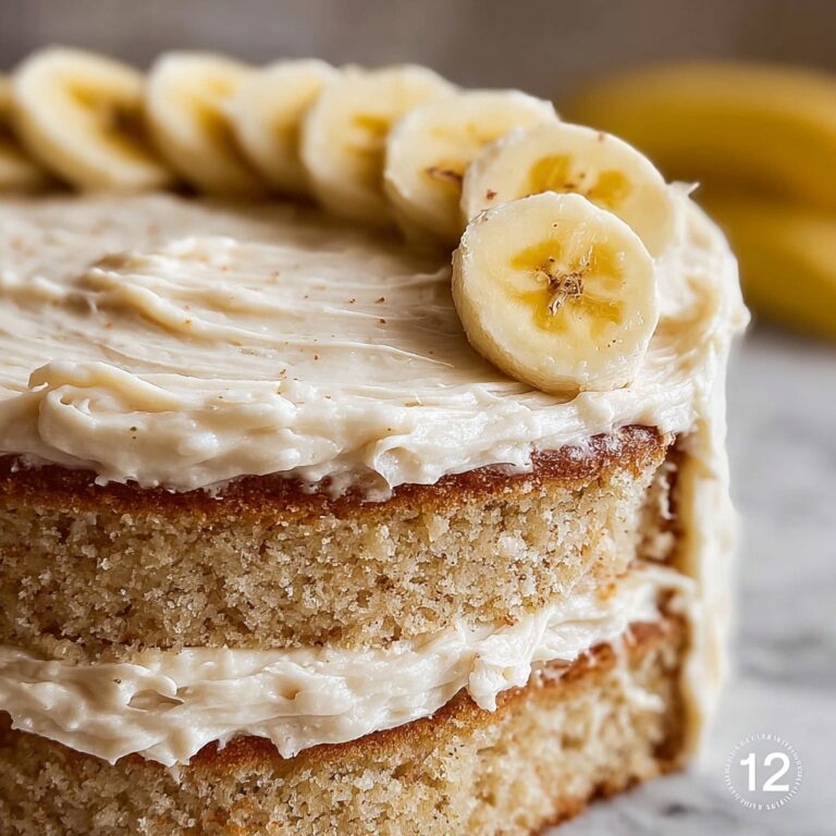 Banana Cake with Cream Cheese Frosting Recipe