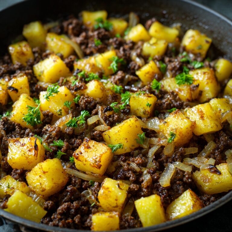 One-Pan Ground Meat and Potato Skillet Recipe