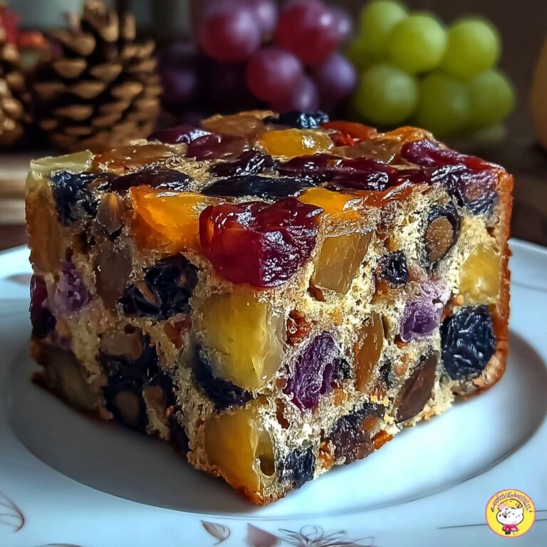 Traditional Rum-Soaked Fruit Cake Recipe