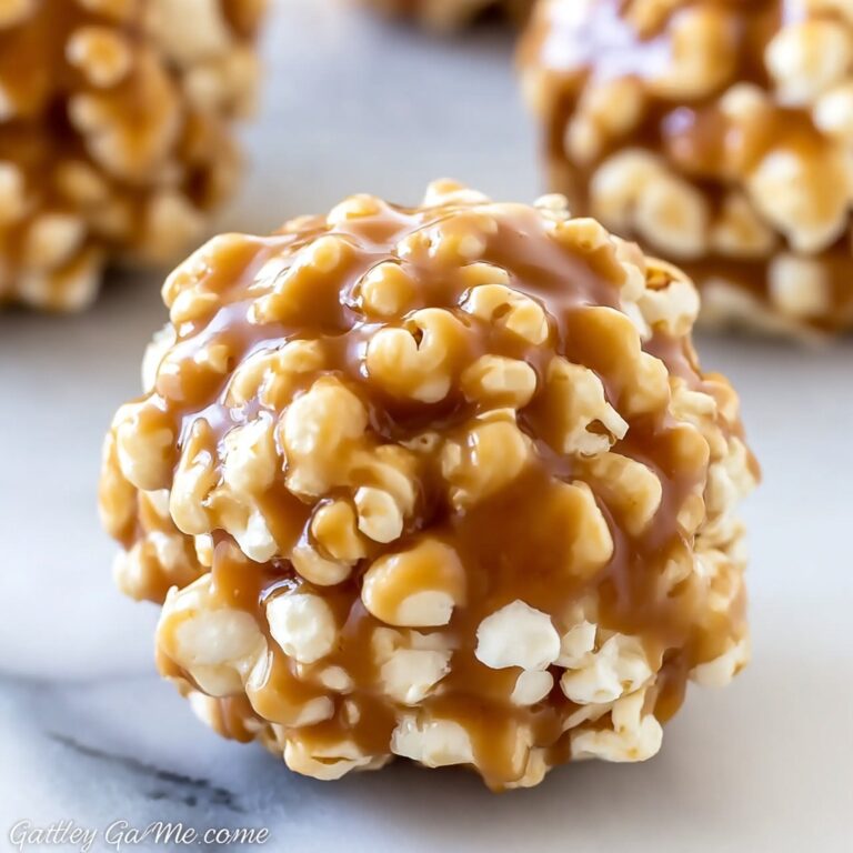 Peanut Butter Popcorn Balls Recipe