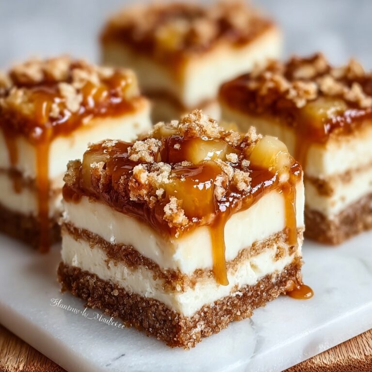 Caramel Apple Cheesecake Bars Recipe