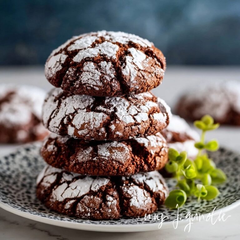 Chewy Chocolate Brownie Crinkle Cookies Recipe