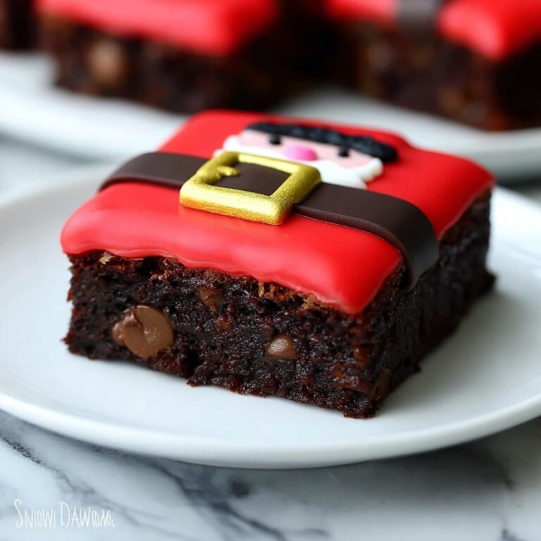 Santa Belly Brownies Recipe